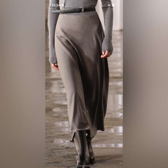 Zara wool bias skirt ZW collection - Picture 2 of 13